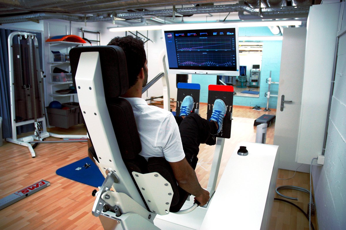 cybermax's tweet image. Our robotic training system on the website of a leading Swiss sports medical center: bit.ly/2pUTjVy #allegrobot #dynamicdevicesag