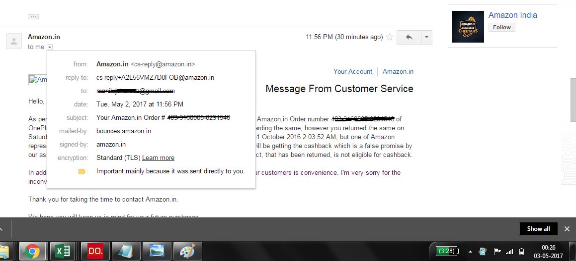 Manik0226's tweet image. @AmazonHelp After 6.5 months of harassment n frustration, @amazonIN says dt their executive made a false promise 6.5 months back #fakeamazon