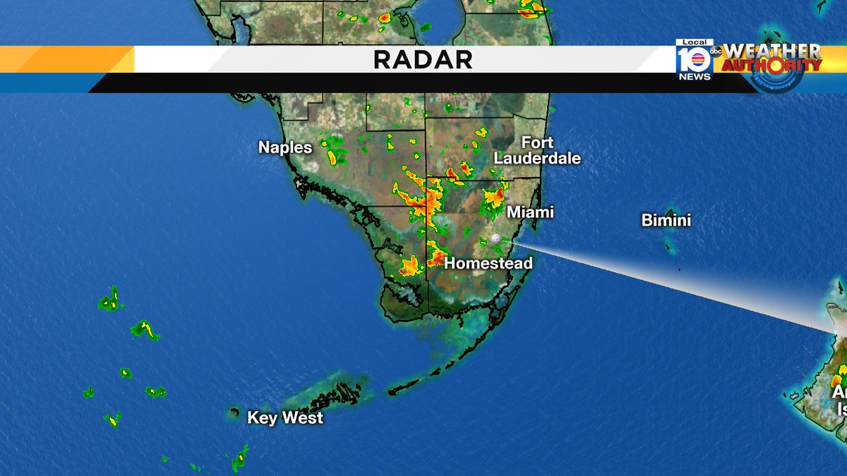 Grab an umbrella! Some showers and storms could move into the east coast metros of Broward and Miami-Dade counties. https://t.co/CJYpMAq581