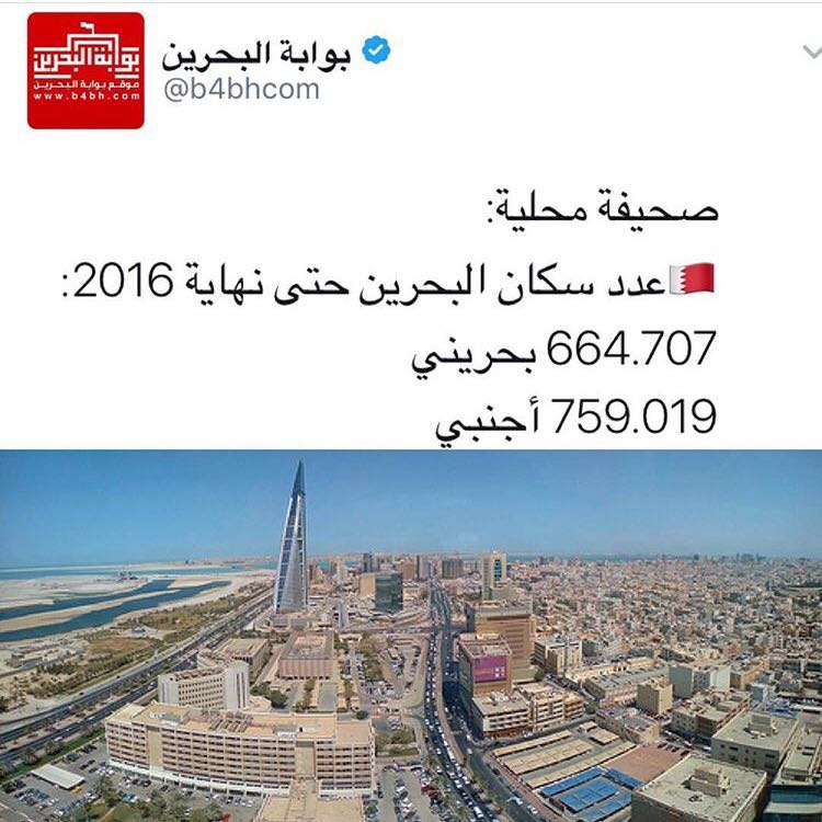 سكان البحرين عدد عدد سكان