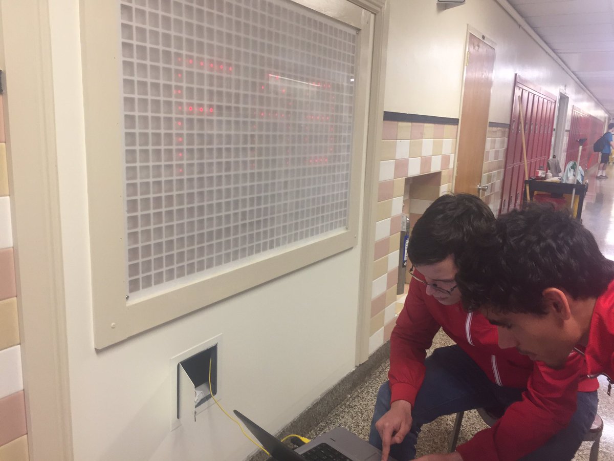 MsDiFede's tweet image. @mineolahs students staying after to program our LED screen after a 3 hour AP CS exam this morning #codingwarriors #MHSOpenHouse