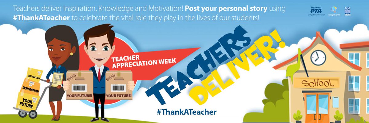 Lifetouch's tweet image. Next week is Teacher Appreciation Week. Check out these resources to #ThankATeacher from our partner, @NationalPTA  bit.ly/2qB6FlO