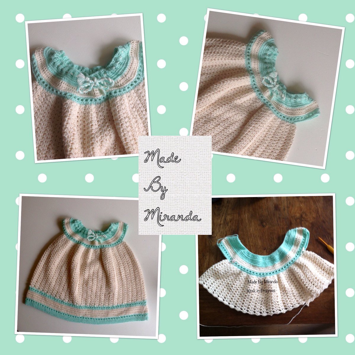 Another vintage dress crocheting!