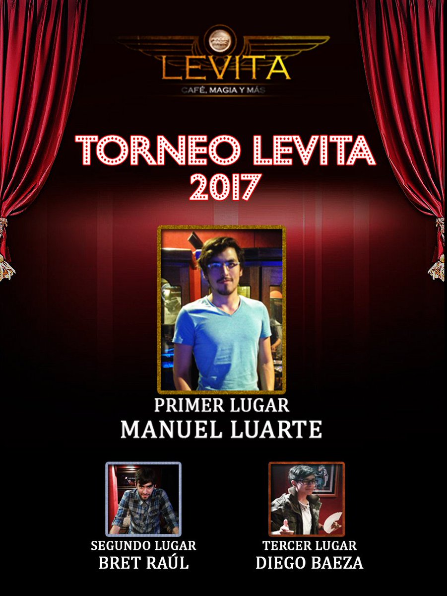 Fingermagic's tweet image. Terminó el Torneo Levita 2017! Felicidades a Manuel Luarte por el primer lugar!
#magia #mago #magiachilena #tiendademagia #fingermagic