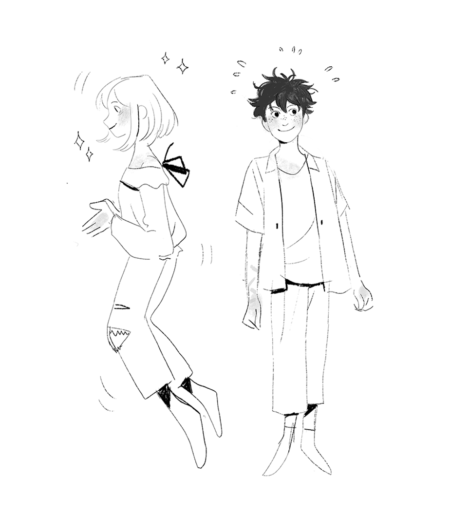 quick team deku sketches!! 