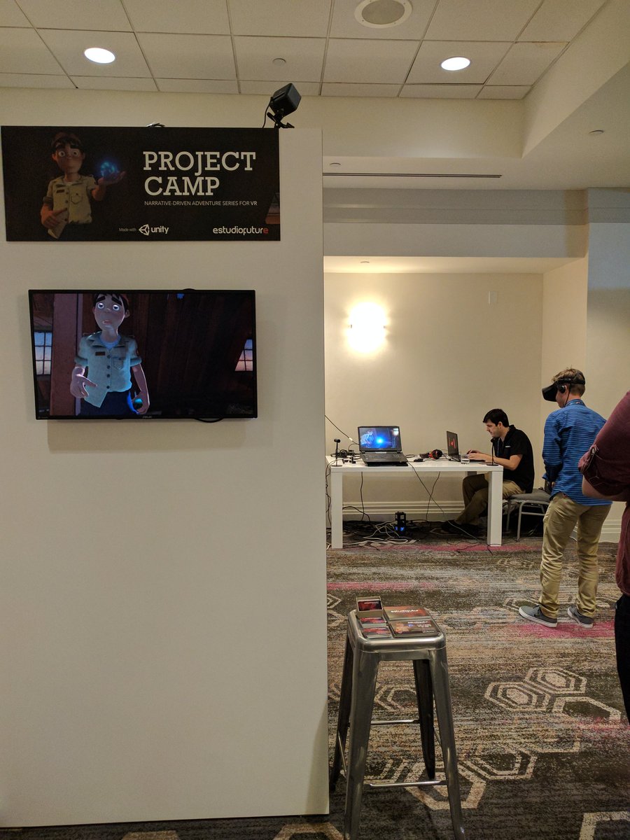 postPerspective's tweet photo. #projectcamp @unity3d #Vision17 #VisionSummit2017 #VR #AR #MR https://t.co/AyZY1Vmos4