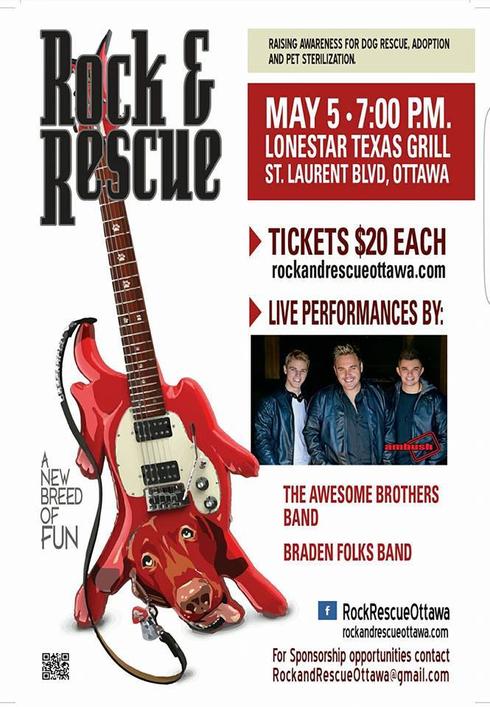 Buy tickets now for Rock &amp; Rescue #Ottawa May 5! Proudly supported by Used.ca Ottawa ow.ly/MVRq30beVxh #UsedHelps <a href="/FreedomDogCA/">Freedom Dog Rescue</a>
