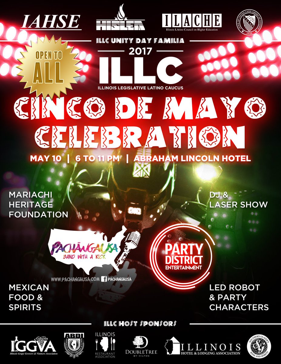 The #ILLC #CincoDeMayo #Celebration is no ordinary party. Join Mariachi, <a href="/pachangausa/">pachangausa</a> , Party District Entertainment and us on May 10!
