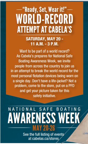 ReadySetWearIt's tweet photo. Absolutely thrilled to hear this flyer was distributed to all @Cabelas stores in Canada! Join a #RSWI2017 event: https://t.co/hcfkKxZsvb. https://t.co/xz5ejqF0Tm