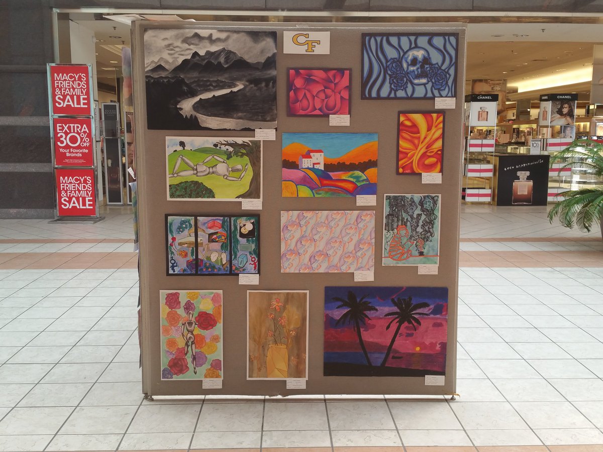 jennleigh74's tweet image. Make sure you come out to the Cross Creek Mall. CCS Spring Art Exhibit. #CCSArtsEd