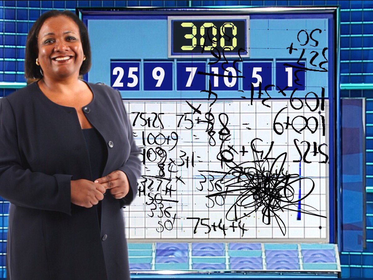 jedmcc123's tweet image. Diana Abbott does countdown