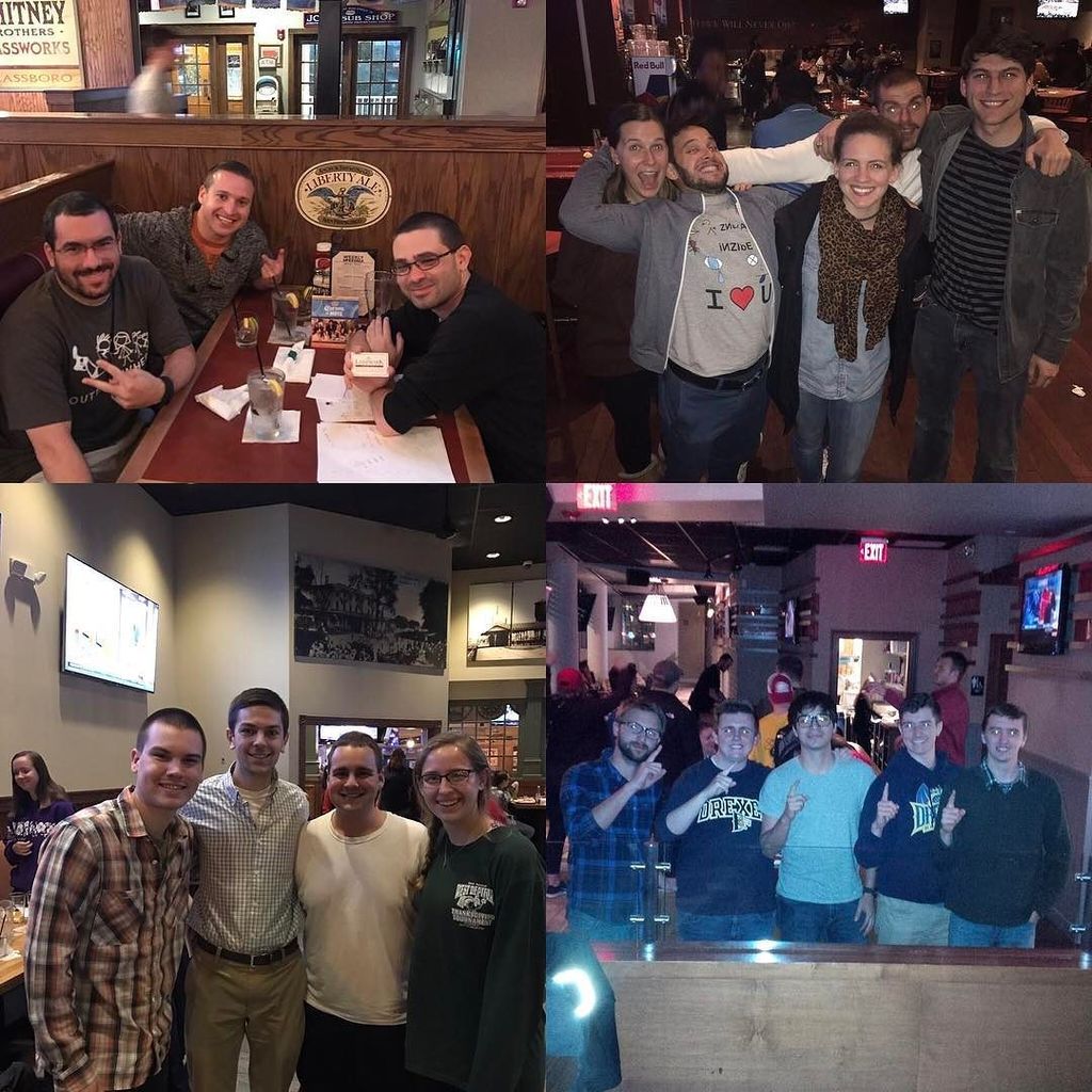 CSBarGames's tweet image. Congrats to last tuesday's Quiz off winners! Trivia resumes tonight at the following times:
Landmark Glassboro: 7:30 and 10:00
Landmark Uni…
