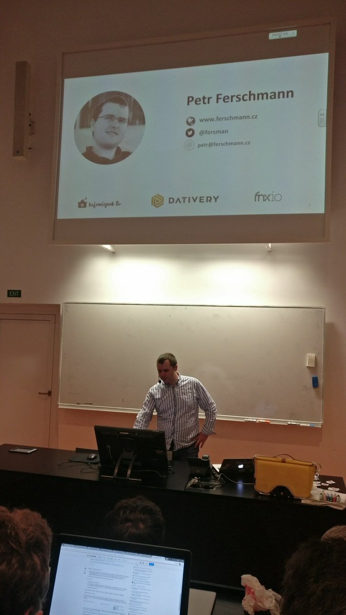 GDGcvut's tweet image. Právě proběhla super přednáška @fersman na @FIT_CTU o #GraphQL a #relay. Zpětnou vazbu můžete dát zde: goo.gl/3jO8Rh #jsDevMeetup