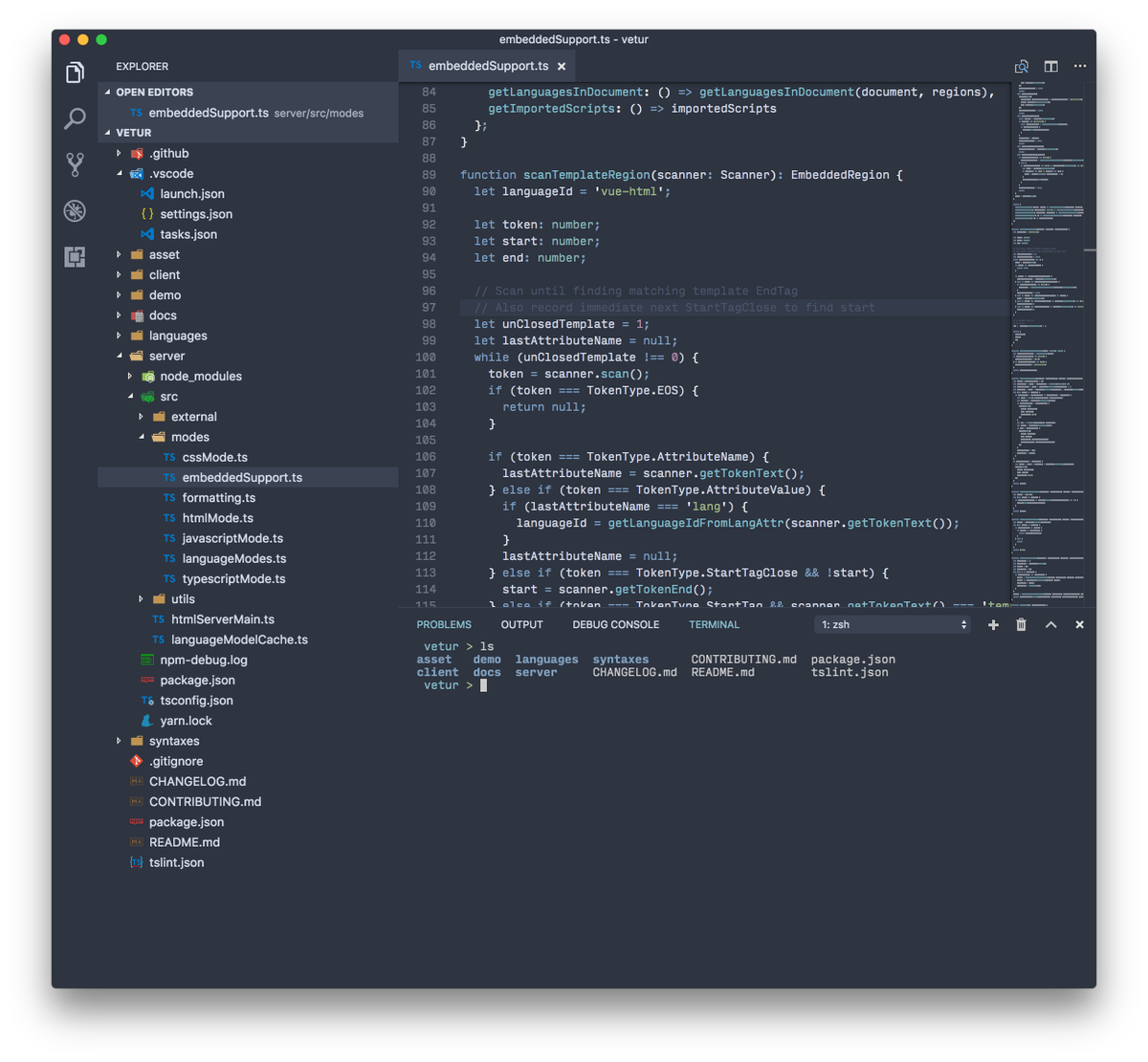 octref's tweet image. Theming for whole workbench in @code Insider. Nord theme is awwwwwsome! marketplace.visualstudio.com/items?itemName…