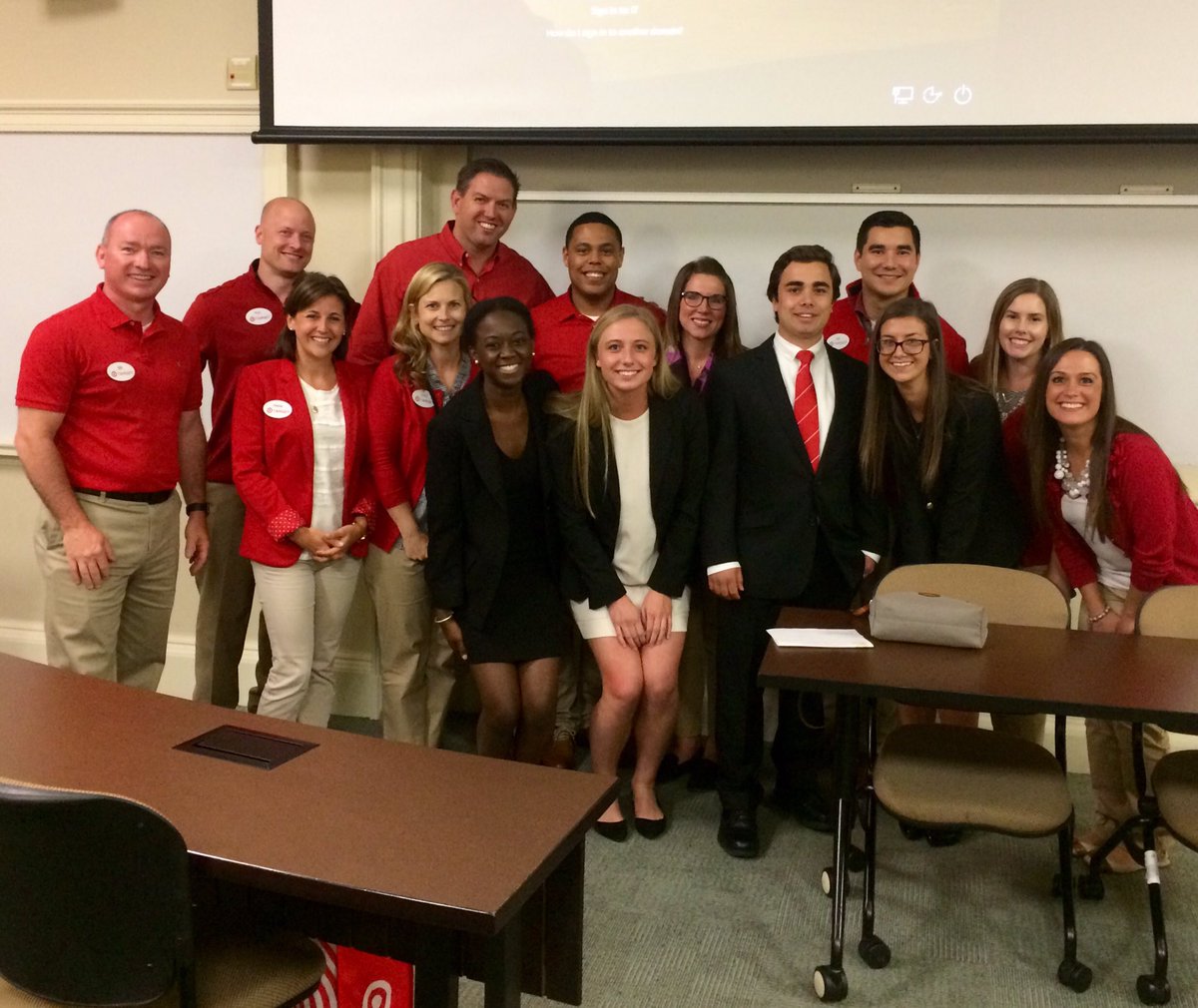 <a href="/miamiuniversity/">Miami University</a> students absolutely blew us away today!! One of my favorite days on campus ❤️🎯#TGTonCampus