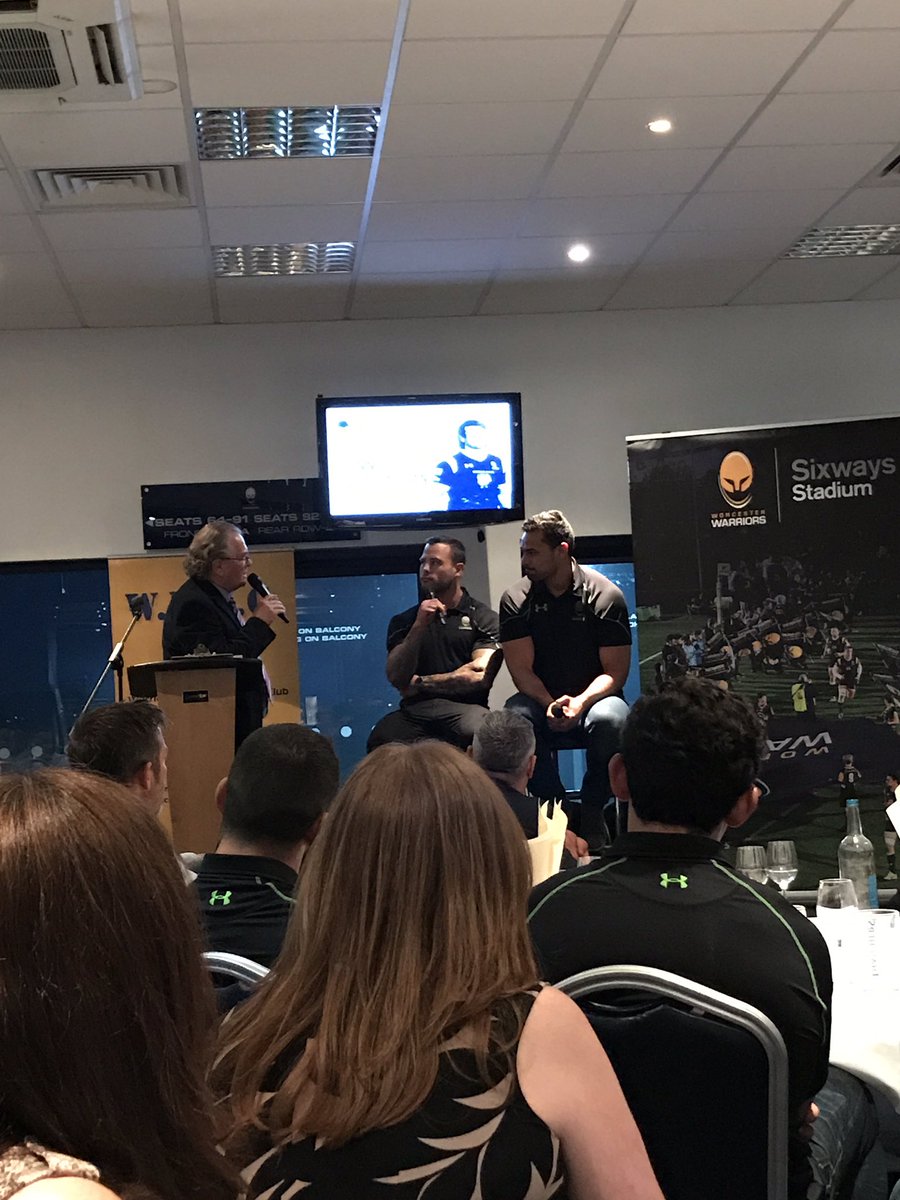 Superb night at <a href="/WorcsWarriors/">Worcester Warriors</a> players dinner. Great recognition for some fab performances. <a href="/DeanHammond13/">Dean Hammond</a> @SamLewis_90 @GaryGoldrugbyiq