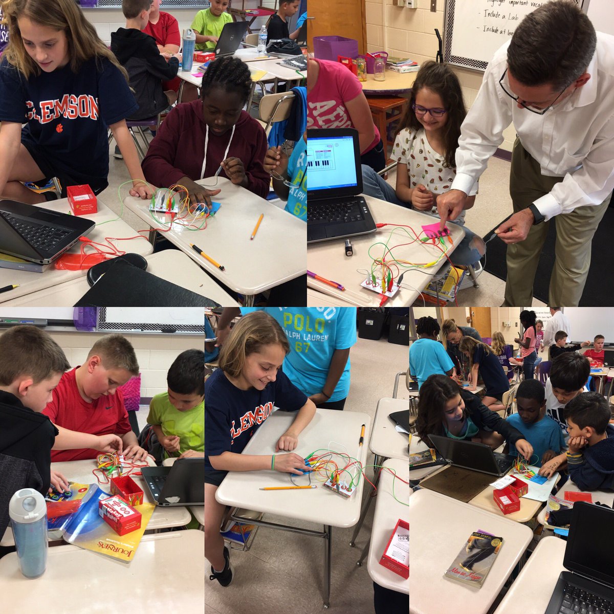 kmosteller5's tweet image. We had so much fun programming Makey Makey today! Can't wait to do more tomorrow! 
#stem #futureincoding #itsgoodtobeacane @cvilleschoolsys