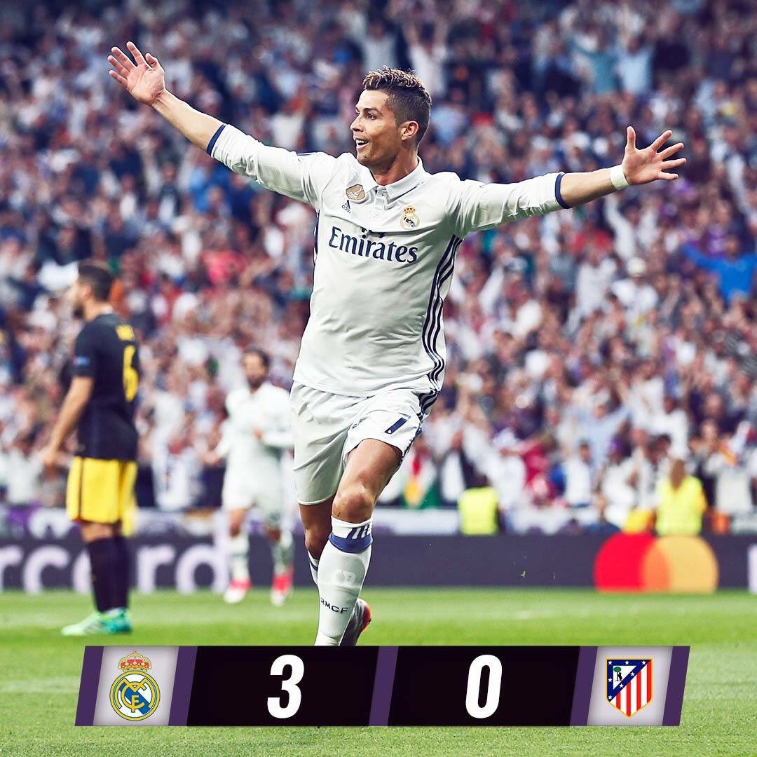 omarpvx's tweet photo. Primer asalto hacía la final 🏆 #RoadToCardiff #RealMadrid #HatCris 💪🏻💪🏻💪🏻 https://t.co/mxsfPIXl28