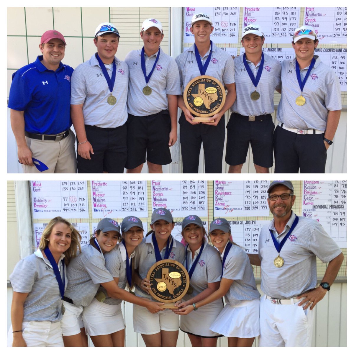 CONGRATS TO THE 2017 MCS BOYS AND GIRLS GOLF TEAMS!!!  #STATECHAMPS #TAPPS #5A #MIDLANDCHRISTIAN #MUSTANGS #PONYUP #MUSTANGPRIDE #MCS