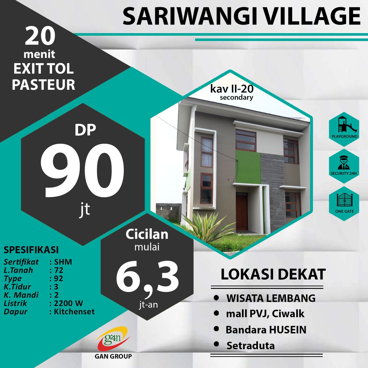 GANpropertigrup's tweet photo. Hunian siap huni 
081 2323 85000. Pin 59D2B067
https://t.co/1loDsu6GYP

#perumahan #kotabandung #hunian #Bandung #sariwangivillage #siaphuni https://t.co/3Y2OX5im0J