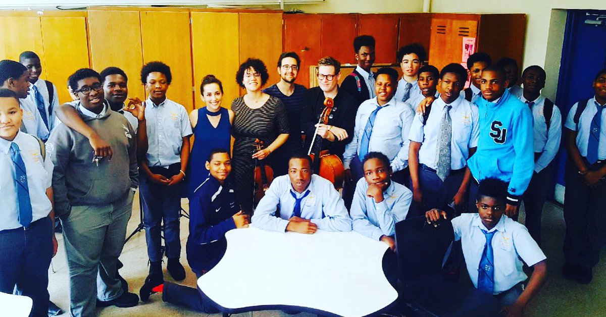 Sharing our music with the young men of the Eagle Academy today! #musicmatters #spreadtheword #share #music #importantwork #NewJersey