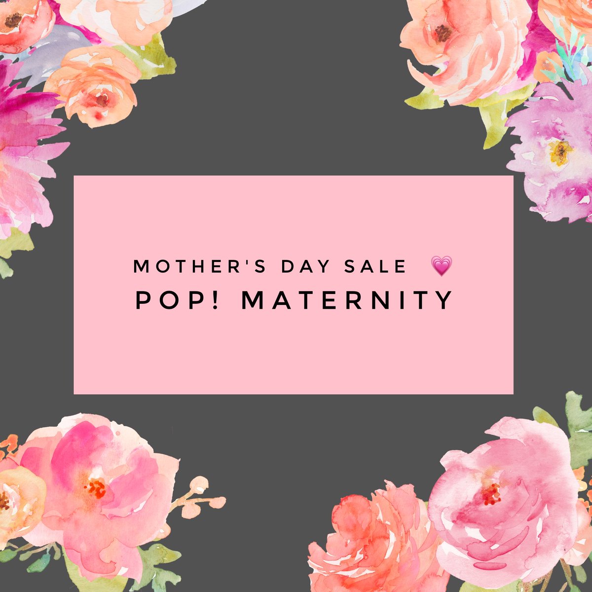 Mother's Day Sale on NOW!
Buy a pair of capris and get a singlet for only $20 💗 Shop POP! 
popmaternity.com.au