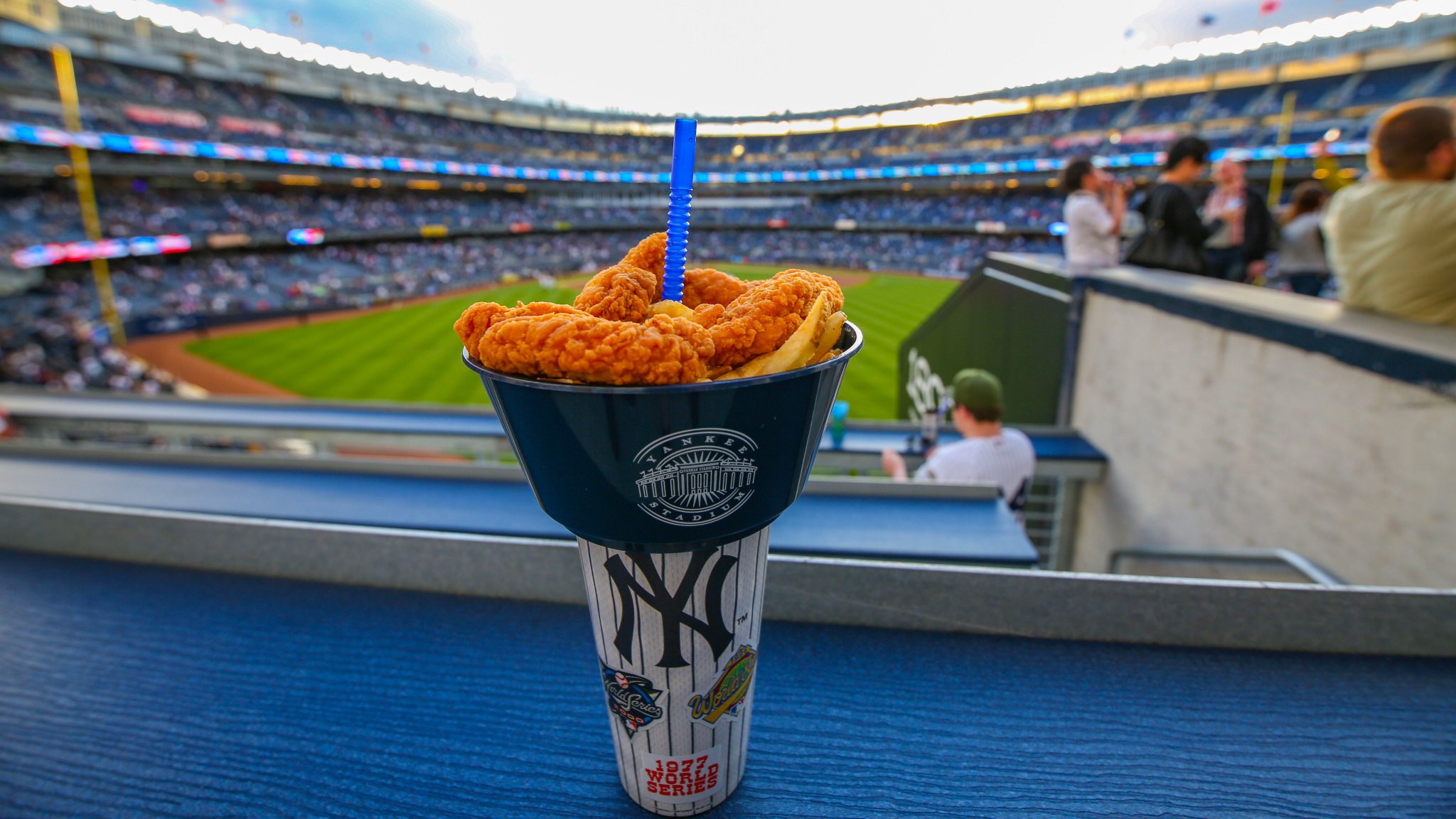 Cut4 on X: The @Yankees' Super Cup (chicken fingers, fries AND a drink) is  ingenuity at its finest.  / X