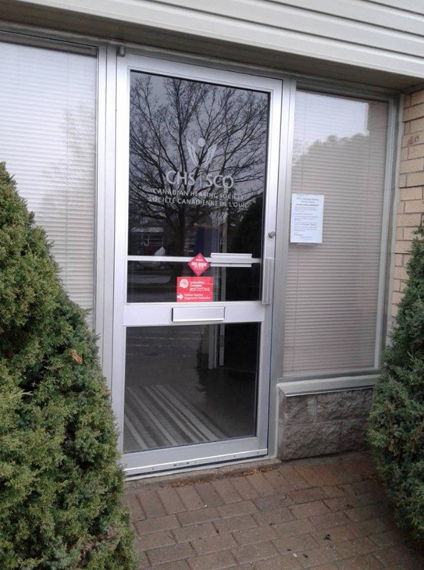 CUPE2073's tweet image. Eight weeks + one day on strike today. Barrie CHS office, all closed up. Not business as usual, @HelenaJaczek and @DrEricHoskins #CHS