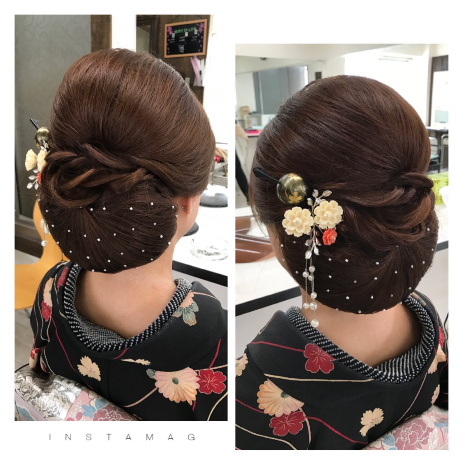 Hair Ranger なる 和装シリーズ 抱き合わせ シニヨン 和髪 和装 着物 中洲 ヘアセット Hairranger