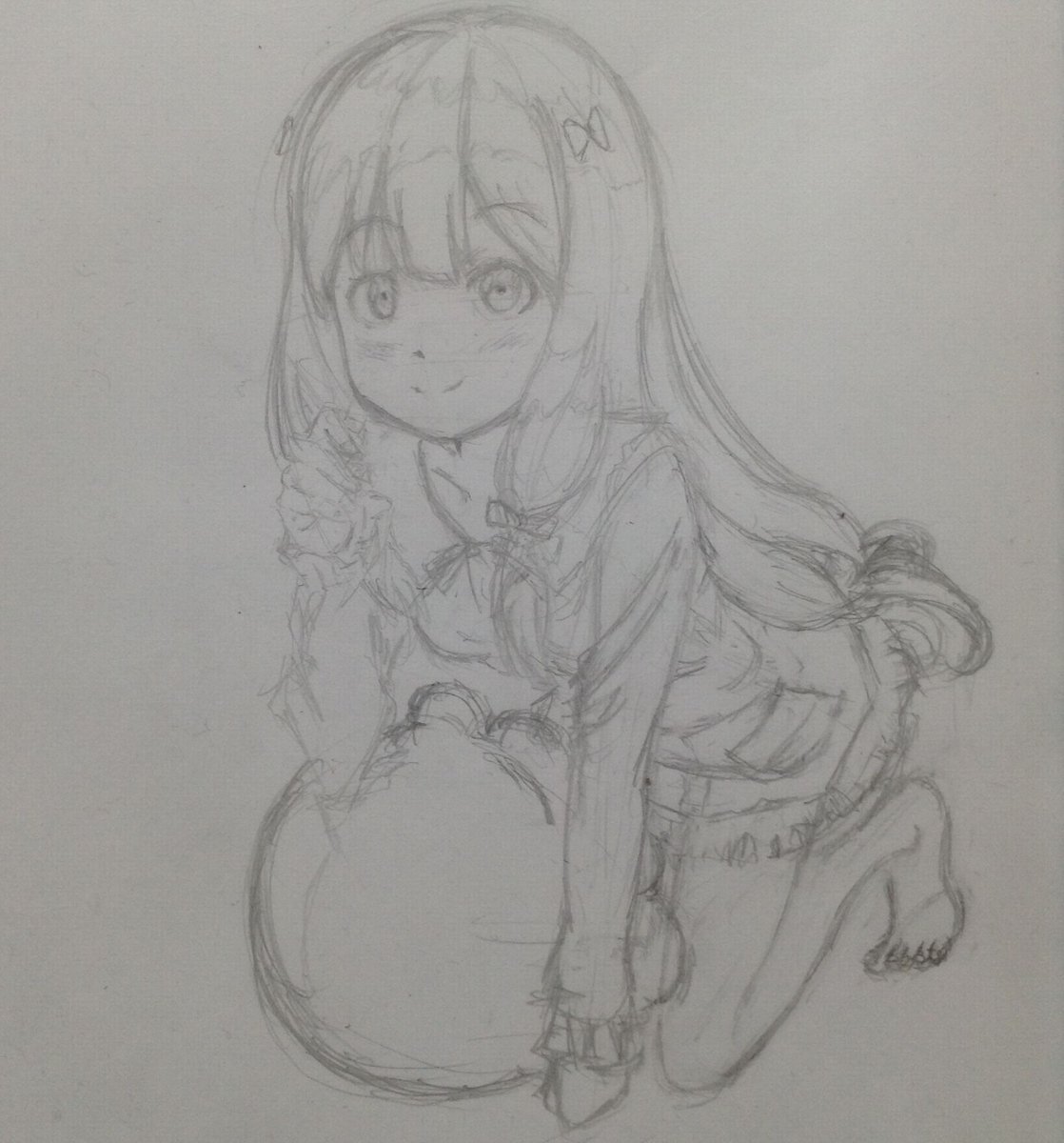 とりっち 紗霧ちゃんの模写 鉛筆素描 むずかしい D エロマンガ先生 和泉紗霧 かんざきひろ