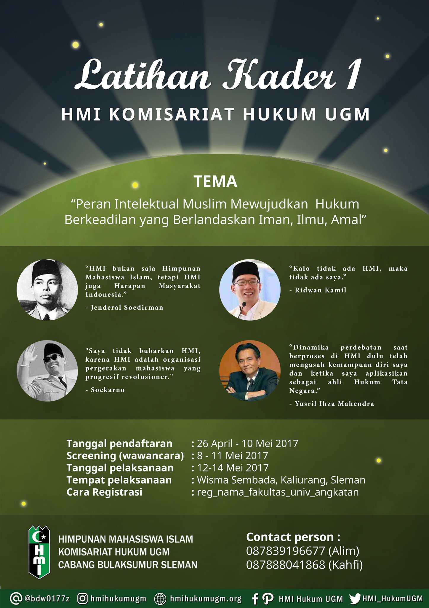 HMI Hukum UGM on Twitter " HMI HMIHukumUGM LK1 BerimanBerilmuBeramal IntelektualMuslim… "