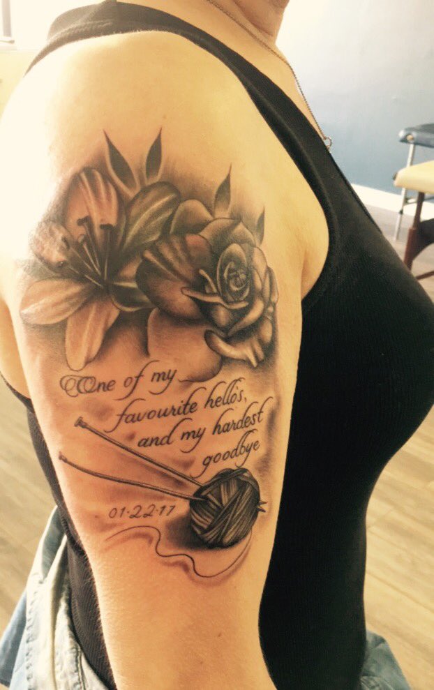 In memory of Grandma tattoo banksy inmemory  Tattoos for daughters  Remembrance tattoos Grandma tattoos