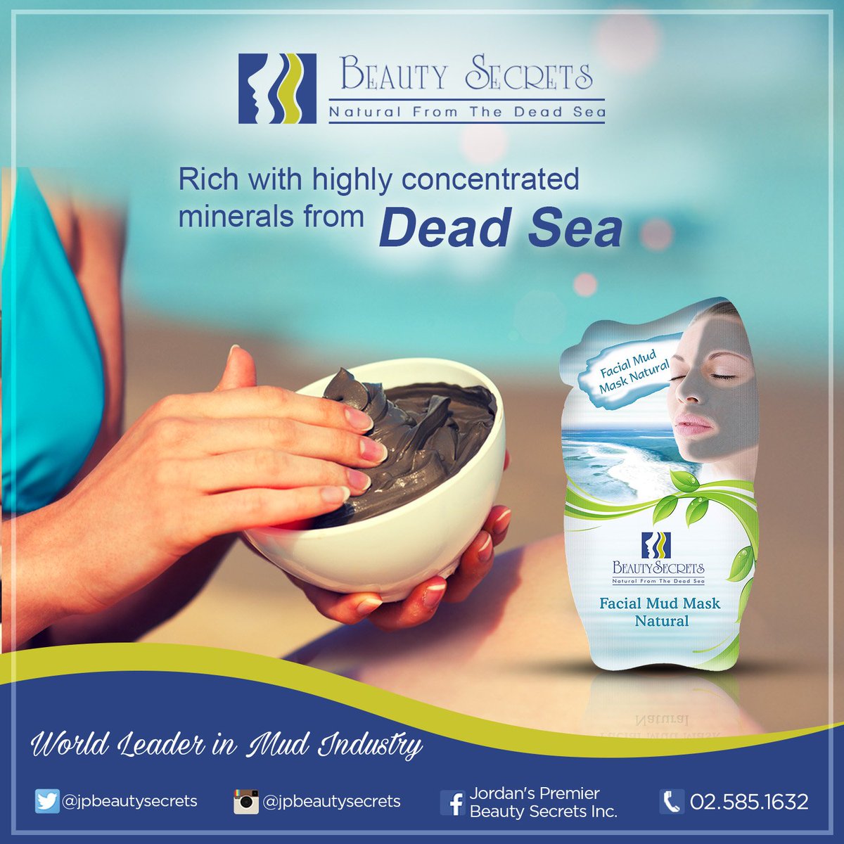 JPBeautySecrets's tweet photo. Facial Mud Mask Natural

This mask is rich with minerals from Dead Sea of Jordan.

♥♥♥
#beautysecrets
#biosea
#biospa
#mudway https://t.co/AJpxAhhjRQ