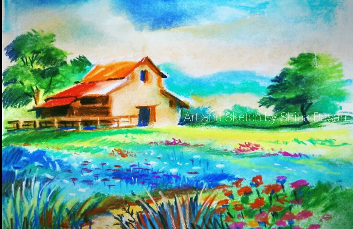 scenery drawing scenery drawing