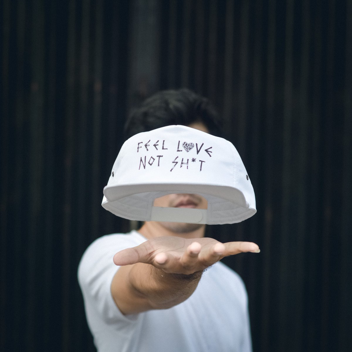 White Love Cap <a href="/Voordurend/">Voordurend Love</a> from <a href="/VRDstore/">voordurend store</a>