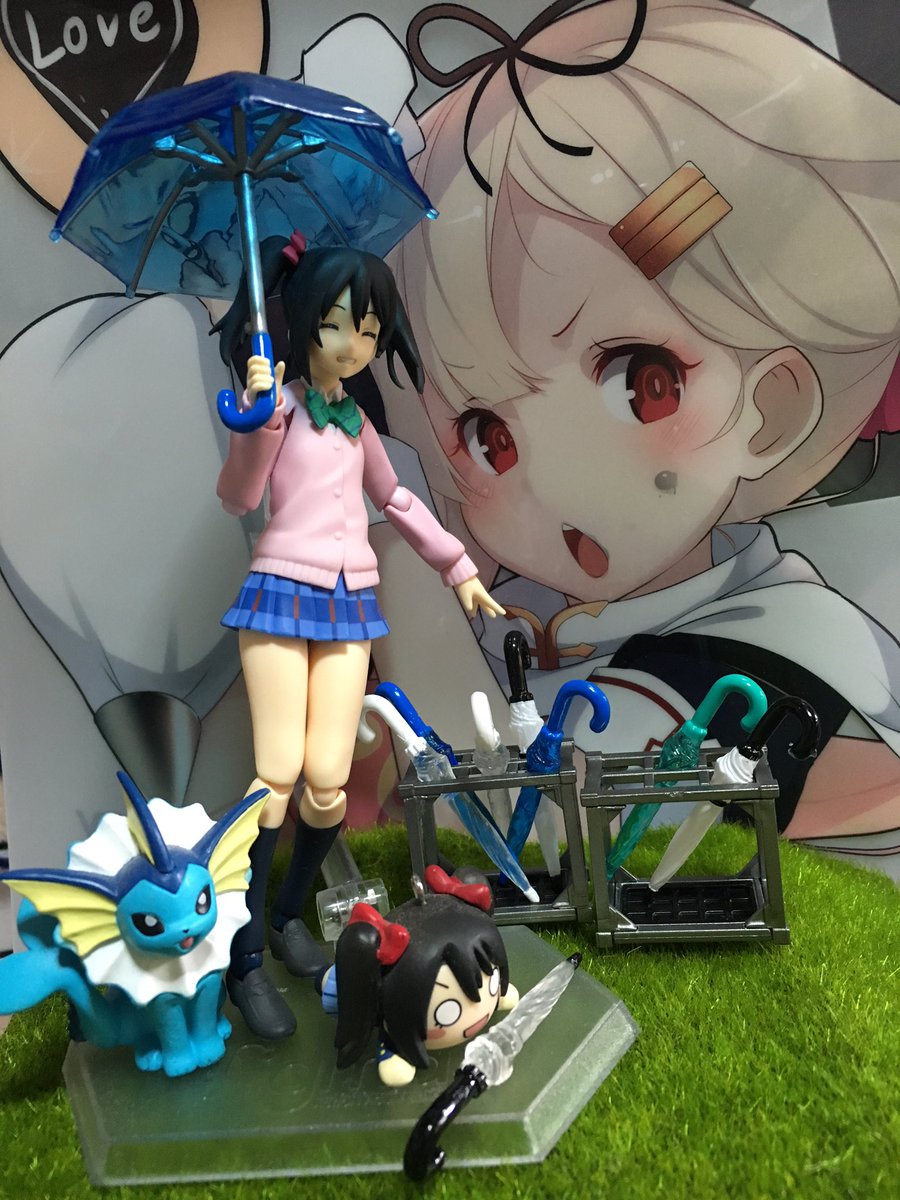 ふにふにインド サークル 海辺の茶会 Figma この前頑張ってコンプした0円ガチャのビニール傘 シリーズ Figmaやアーツに比べると少し小さいけど それでも結構いい感じに雰囲気は出るかも