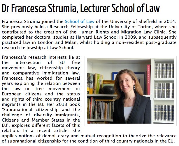 Migration Research (@sheffieldmrg) on Twitter photo Our <a href="/SheffieldMRG/">Migration Research</a> featured member this month is <a href="/franstrumia/">Francesca Strumia</a> from <a href="/lawsheffield/">School of Law, Sheffield</a> | Check her research here mrg.group.shef.ac.uk/featured-member Our <a href="/SheffieldMRG/">Migration Research</a> featured member this month is <a href="/franstrumia/">Francesca Strumia</a> from <a href="/lawsheffield/">School of Law, Sheffield</a> | Check her research here mrg.group.shef.ac.uk/featured-member