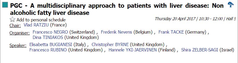 EASLedu's tweet image. Watch #ILC2017 Multidisiplinary #PostGraduateCourse on #nonacloholic #fattyliver disease #NAFLD on #EASL #LiverTree
bit.ly/2p4pVY0