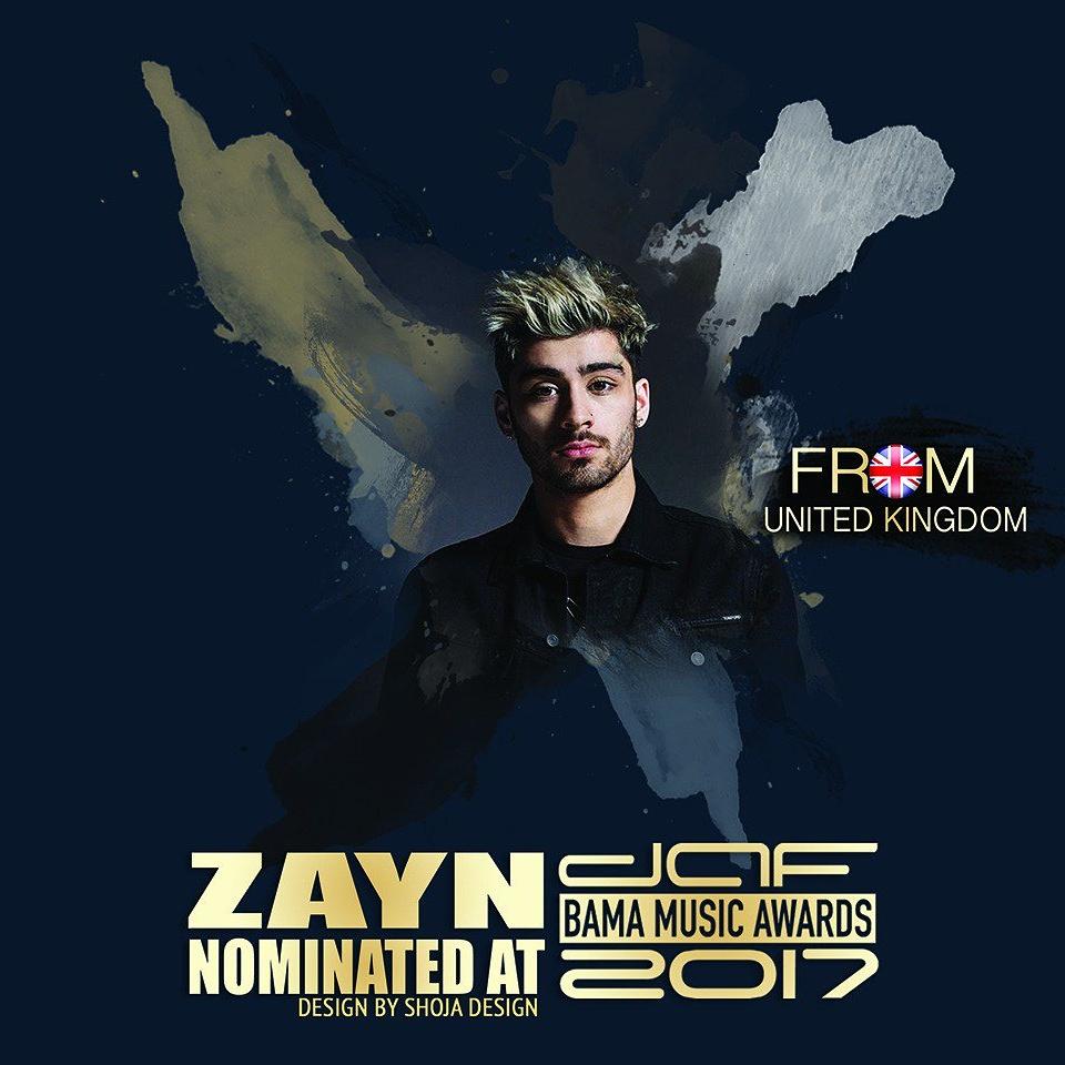 TheZayNews's tweet image. ZAYN has been nominated for daf BAMA MUSIC AWARDS 2017!
For Vote, Post #DafBama2017_Zayn on Facebook, Twitter and Instagram.