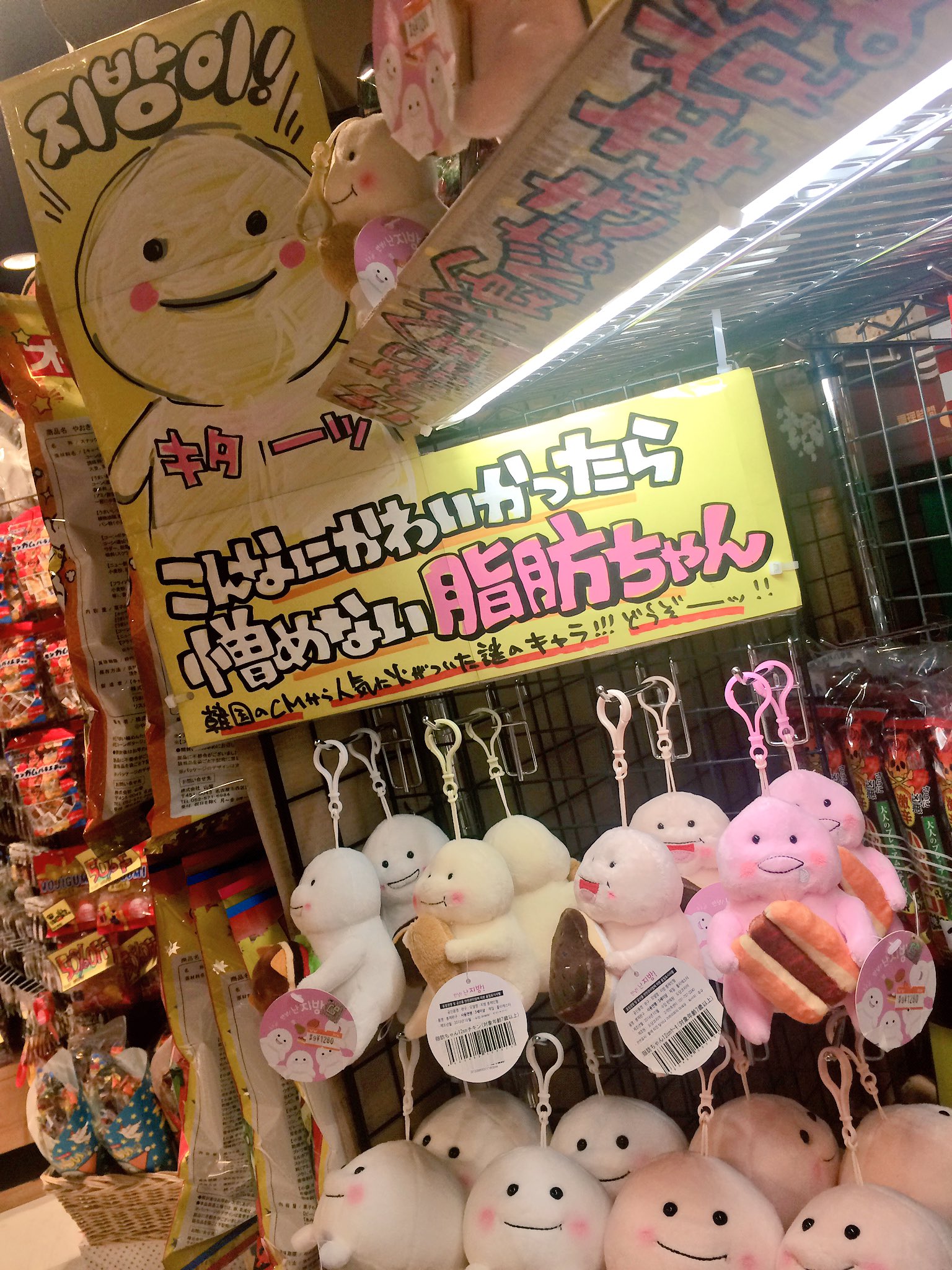 ヴィレッジヴァンガードイオンモール天童 Twitterren 脂肪ちゃん フロム韓国 脂肪ちゃんキーホルダー到着 こんな脂肪ならついててかまわん という愛くるしさ 会いにきてねー 脂肪ちゃん T Co Mbzcdxbgil Twitter