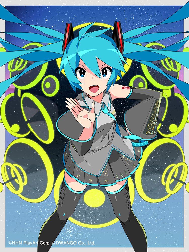 初音ミク「#コンパス ✕初音ミクコラボカード「スカイウォーカー」「号令する歌姫」を制作しま」|ちゃもーいのイラスト