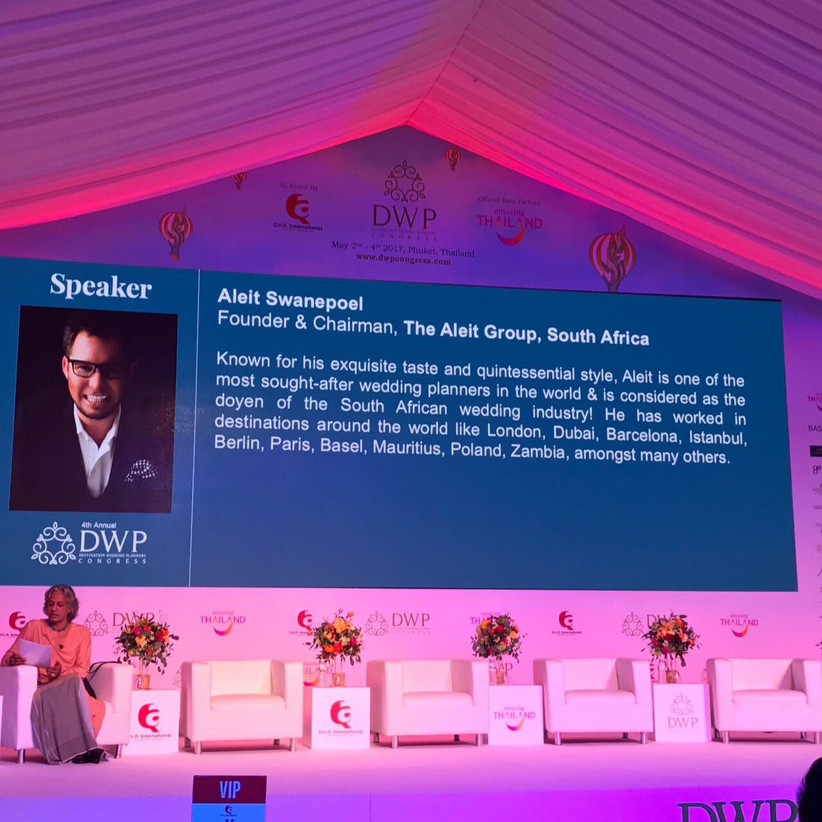 It's day 1 at the <a href="/DWP_Congress/">DWP Congress</a> and <a href="/AleitSwanepoel/">Aleit Swanepoel</a> was one of the first speakers this morning! <a href="/QnAIntl/">QnA International</a> #dwp_congress