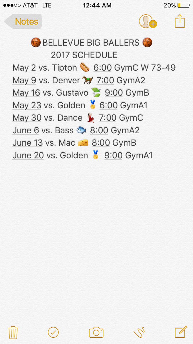 KROCodiles_901's tweet photo. The official 2017 Big Ballers Schedule with the addition of the blowout win against the Tipton Hot Dogs... #BBBnation #dubnation #forthreeee https://t.co/83WH8cAtzv