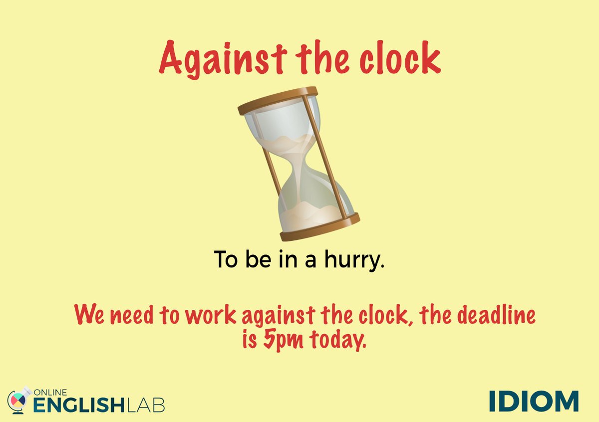 Against The Clock Idiom