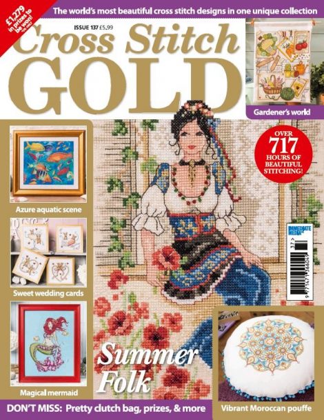 CraftMagsDirect's tweet image. Issue 138 of @CrossStitchGold is on sale next Tuesday but you can still buy the current or back issues POST FREE @ bit.ly/2npsF20