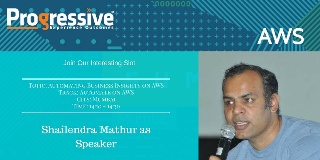 My_datasync's tweet image. Listen to Shailendra Mathur speaking at #AWSSummit 
- Automation on AWS
#progressive @MathurShail @awscloud