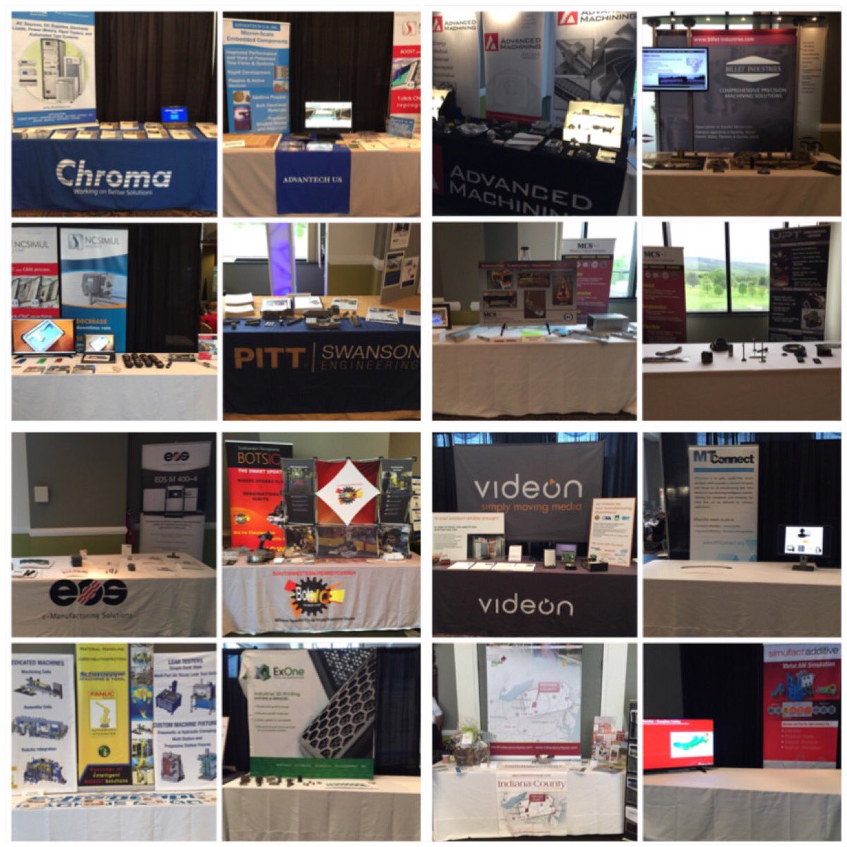 NCDMMnews's tweet photo. Seeing some fantastic displays in our exhibit area at #NCDMMSummit. Welcome to all our exhibitors! #Innovation #Mfg #Technology https://t.co/E8DqKW9Zmj