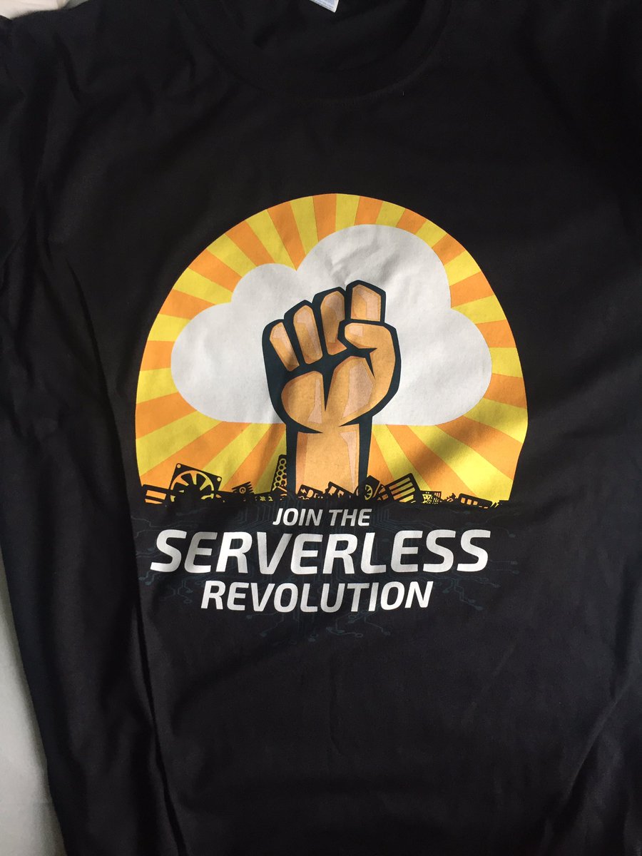 LiamBarnettIT's tweet image. My new favourite tee, thanks @awscloud #serverlessRevolution