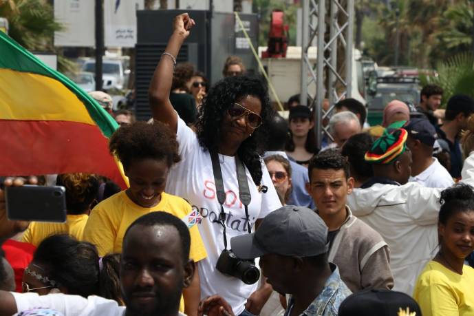 Migrant workers march on the occasion of International Workers' Day in Beirut on Sunday beirut.com/l/51560 #MayDay2017