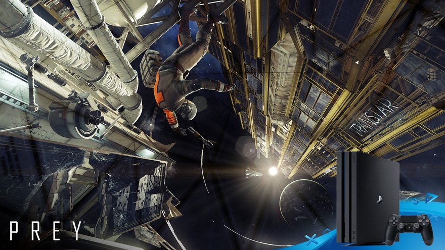 PlayStationUK's tweet photo. Day 7 of your chance to win a PS4 Pro! #PS4Share your Prey Demo gameplay, tagging @PlayStationUK + #PreyForPro! T&Cs:https://t.co/PwWfjHKsNN https://t.co/r1G9SFyLPx